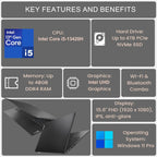 Lenovo G4 V15 Laptop i5-13420H 16GB 512GB SSD Win11 Pro