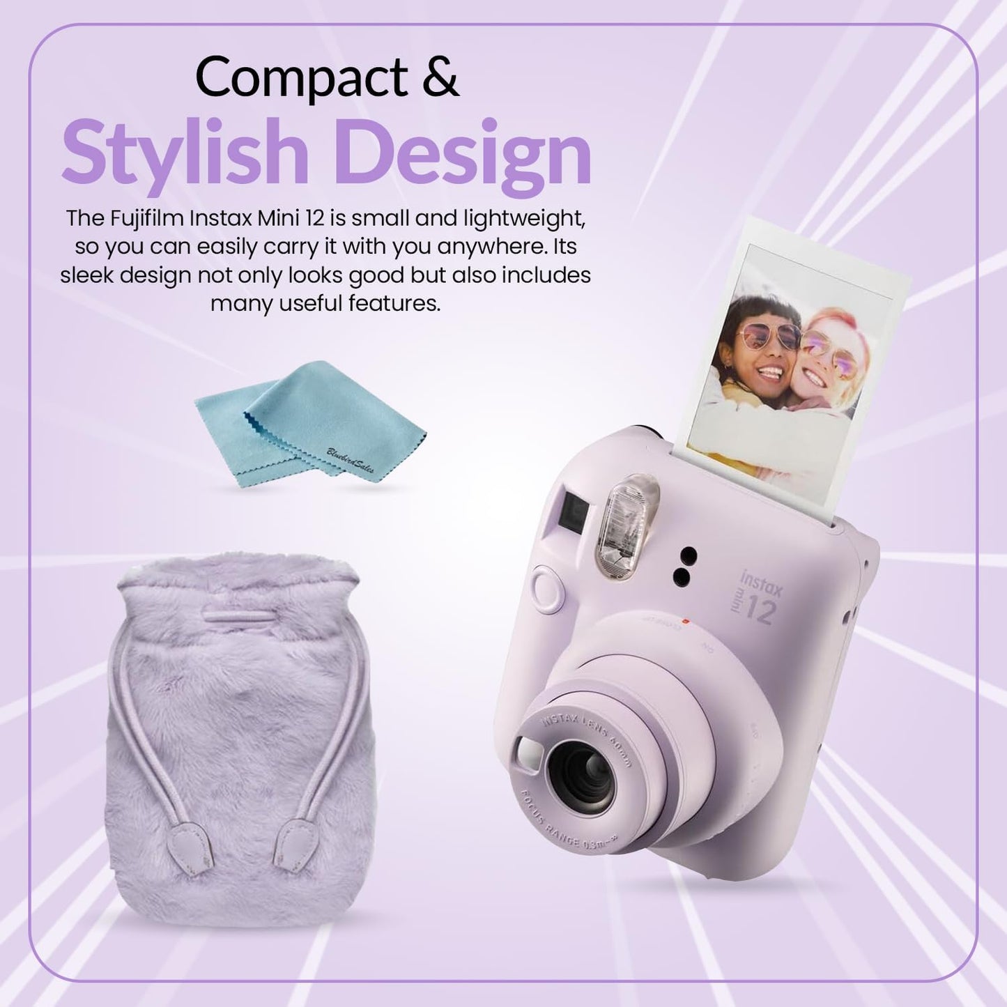 Fujifilm INSTAX Mini 12 Holiday Bundle Lilac Purple