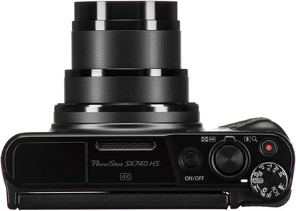 Canon SX740 HS 40x Zoom Compact Camera Bundle (Renewed)