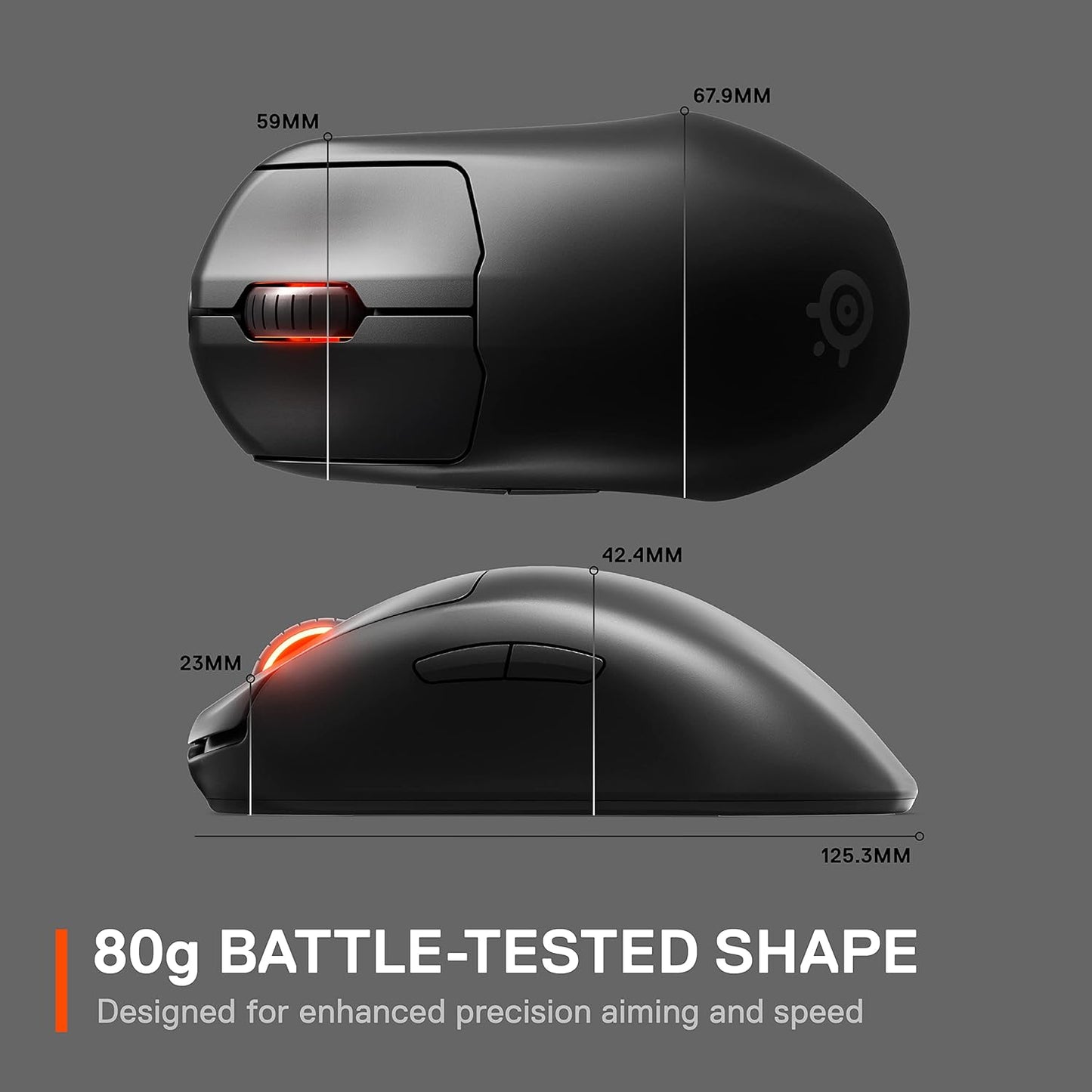 SteelSeries 62593 Esports Wireless FPS Gaming Mouse
