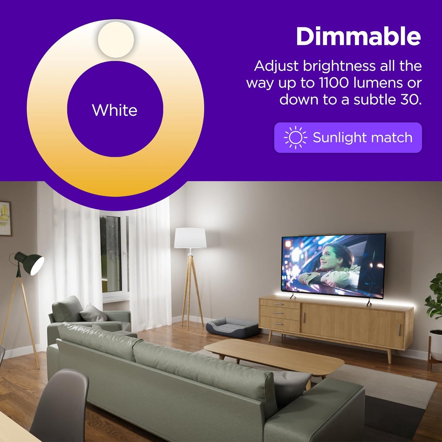 Roku BC1000P2R Smart Light Bulbs Color 2-Pack