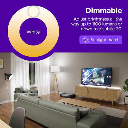 Roku BC1000P2R Smart Light Bulbs Color 2-Pack