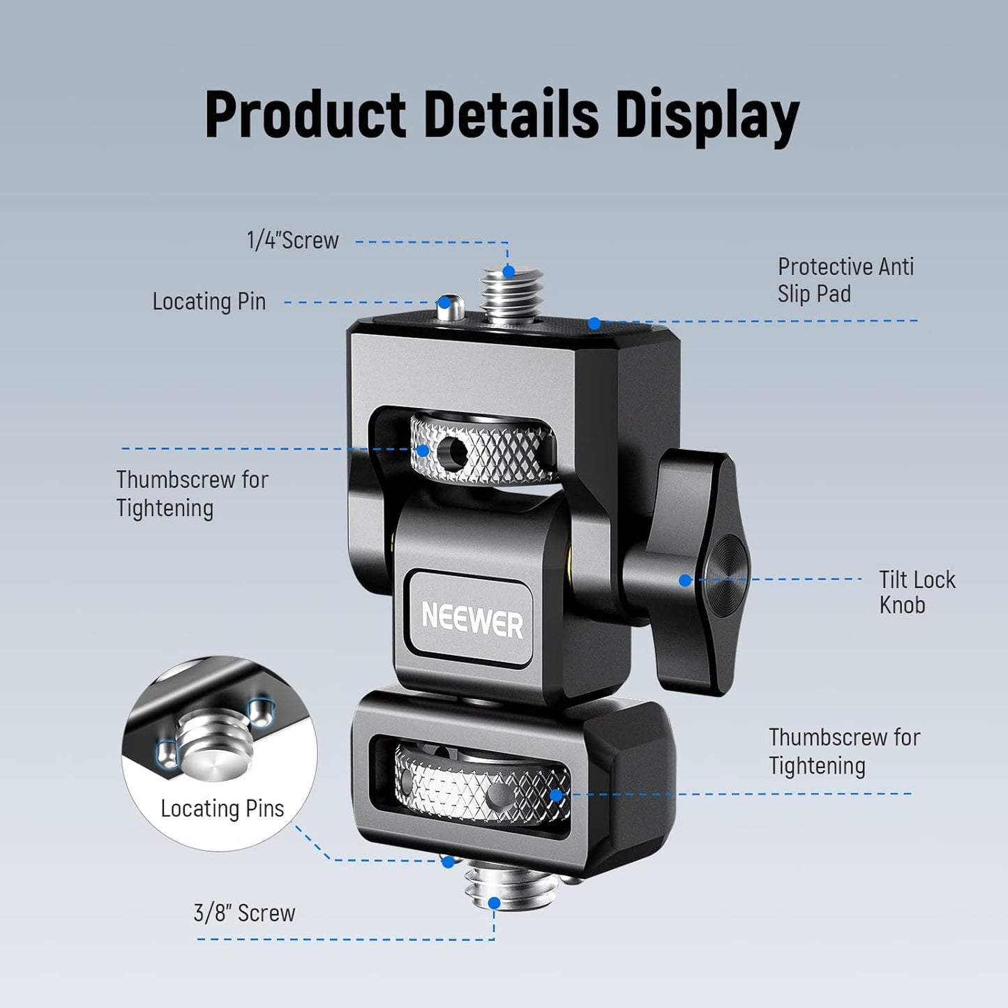 Neewer MA004 Camera Monitor Mount with ARRI Locating