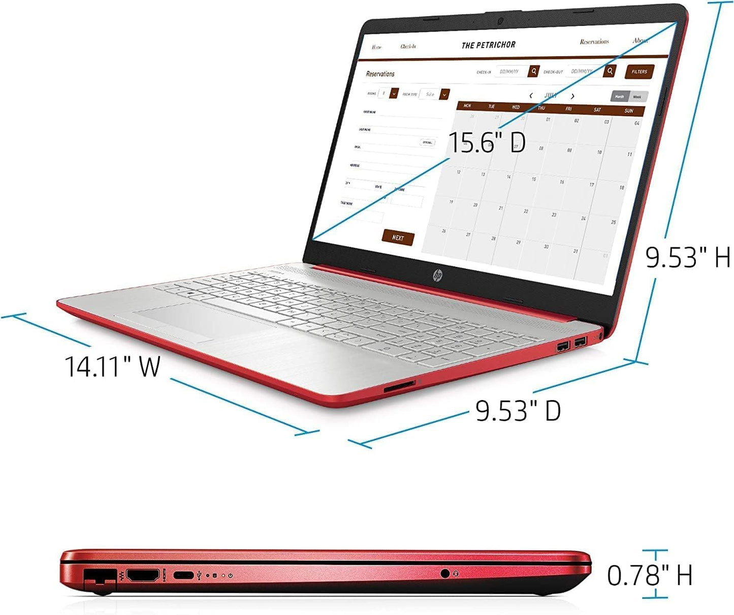 HP 7PA01UA 15.6in Pentium Laptop (Renewed)