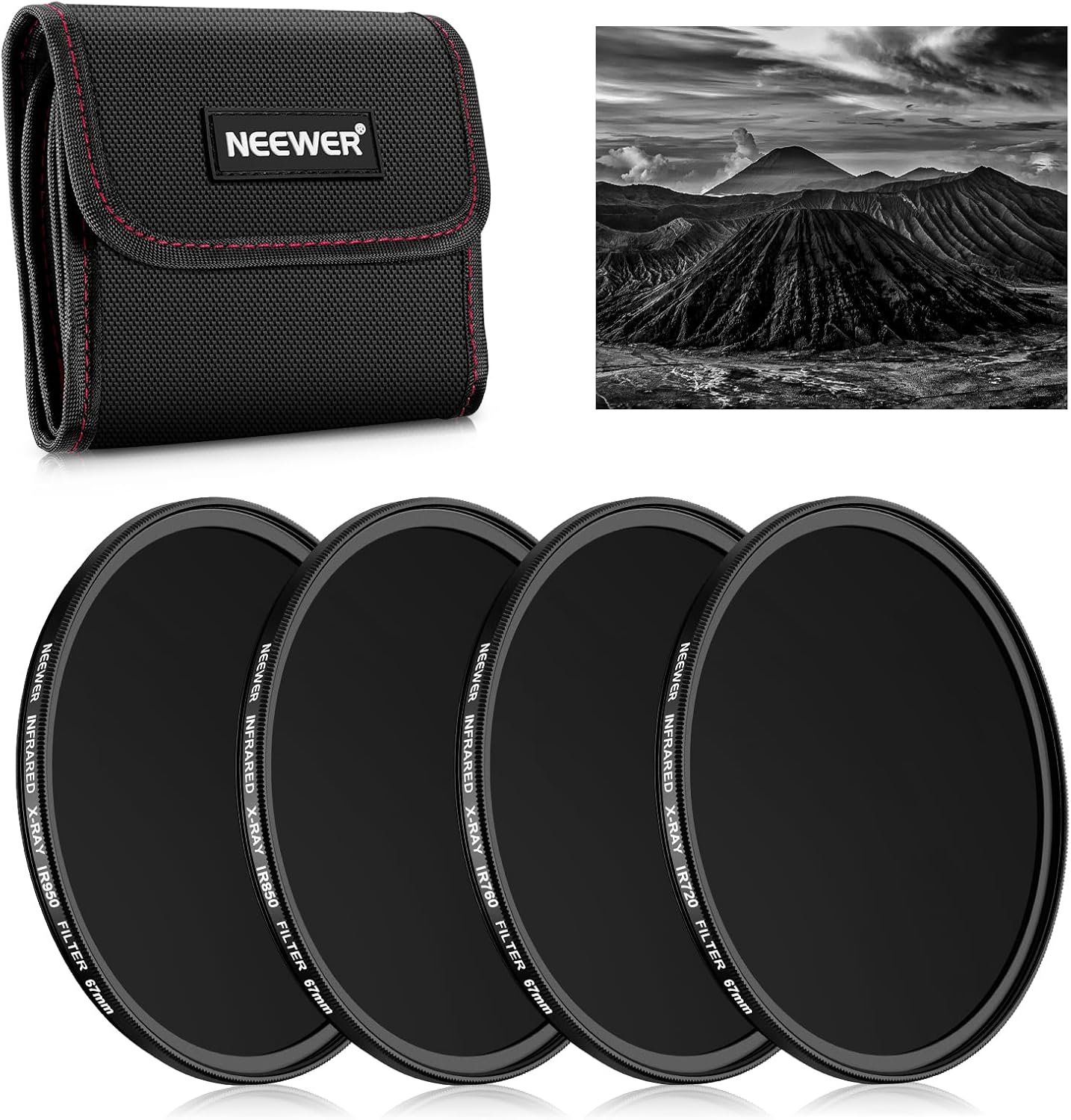Neewer NW SERIES B 67mm Infrared IR Filter Set