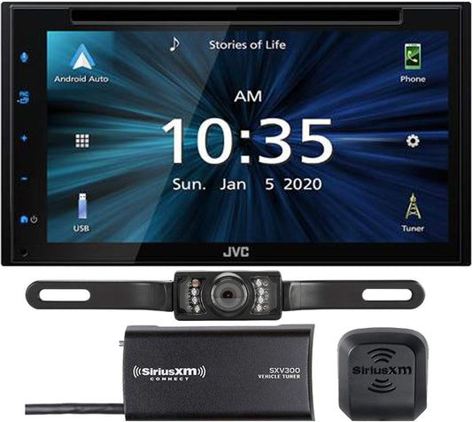 JVC KW-V660BT CarPlay Android Auto w/SiriusXM & Camera