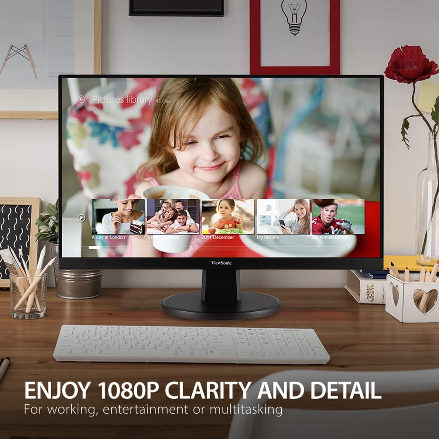 ViewSonic VA2447-MHU 24" 1080p USB-C 100Hz Monitor