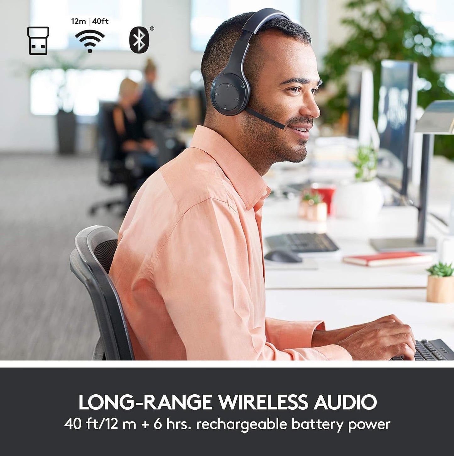 Logitech H800 Wireless Headset: PC/Mac Compatible (Renewed)