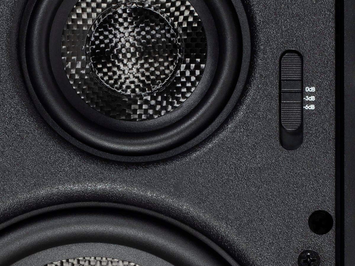 Monoprice 134199 Carbon Fiber In-Wall Speakers 6.5-Inch Pair