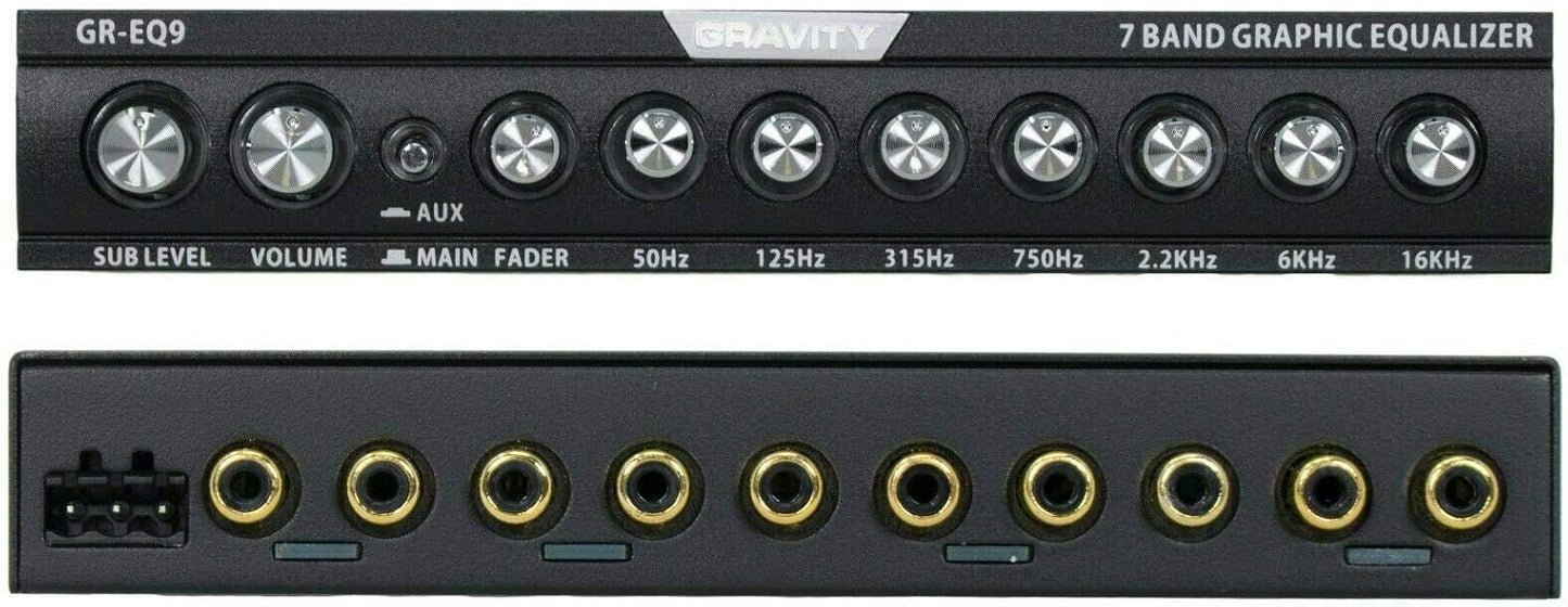 Gravity GR-EQ9 7 Band Graphic Equalizer Car Audio