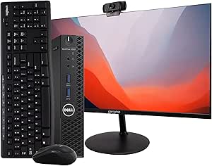Dell Optiplex 3050 Micro - i5 Desktop PC w/ Monitor, Webcam & Accessories — main product image