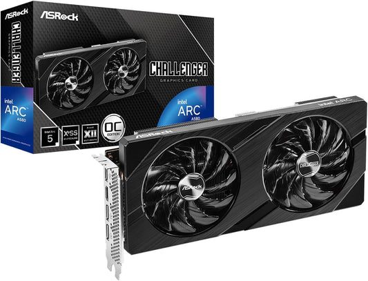 ASRock 90-GA3JZZ-00UANF Challenger ARC A580 8G GDDR6 Graphics Card
