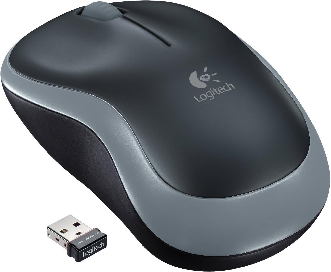 Logitech M185 Wireless Mouse - Black Red
