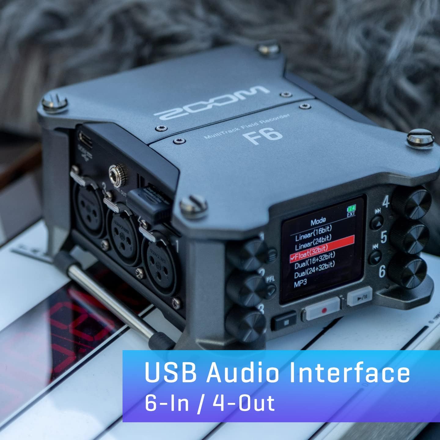 Zoom F6 Multitrack Field Recorder - 6-Input/14-Track