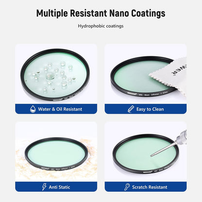 Neewer 82mm Black Diffusion 1 Mist Filter