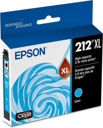 Epson T212XL220-S 212XL High Capacity Cyan Ink Cartridge