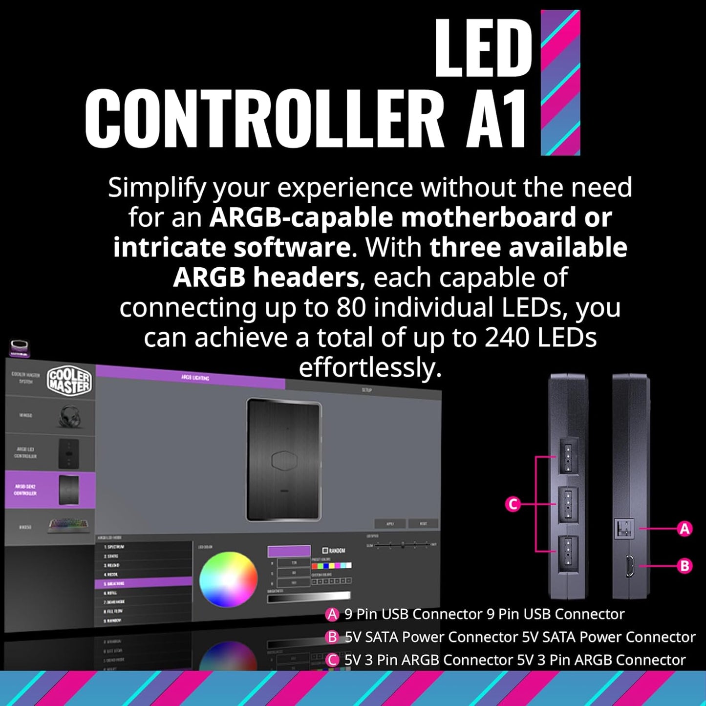 Cooler Master MFL-B2DN-213P2-R2 MasterFan MF120 Halo² ARGB Fan