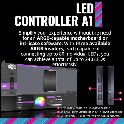 Cooler Master MFL-B2DN-213P2-R2 MasterFan MF120 Halo² ARGB Fan