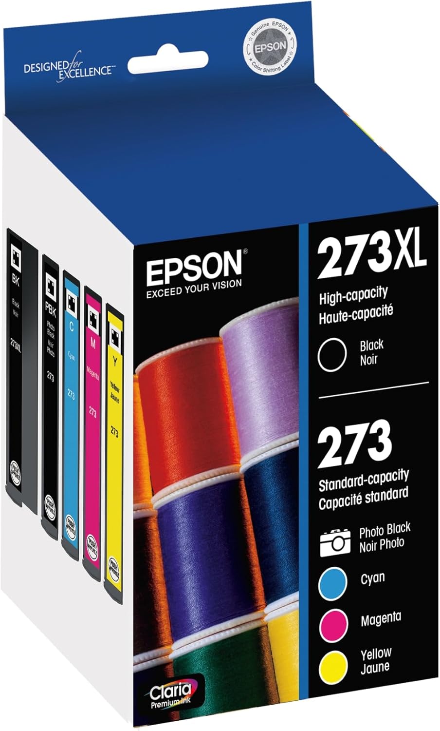 Epson T273XL-BCS Claria Ink High Capacity Cartridge Combo