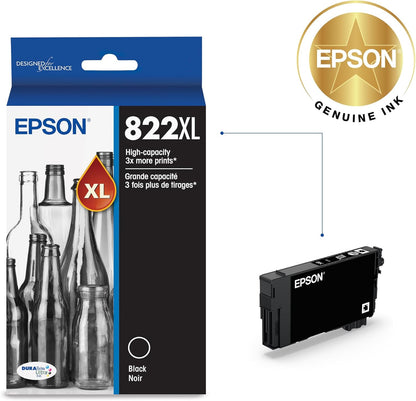 Epson T822XL120-S Black Ink Cartridge High Capacity