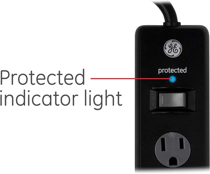 GE 54639 - 6-Outlet Surge Protector 2-Pack - 6ft Cord