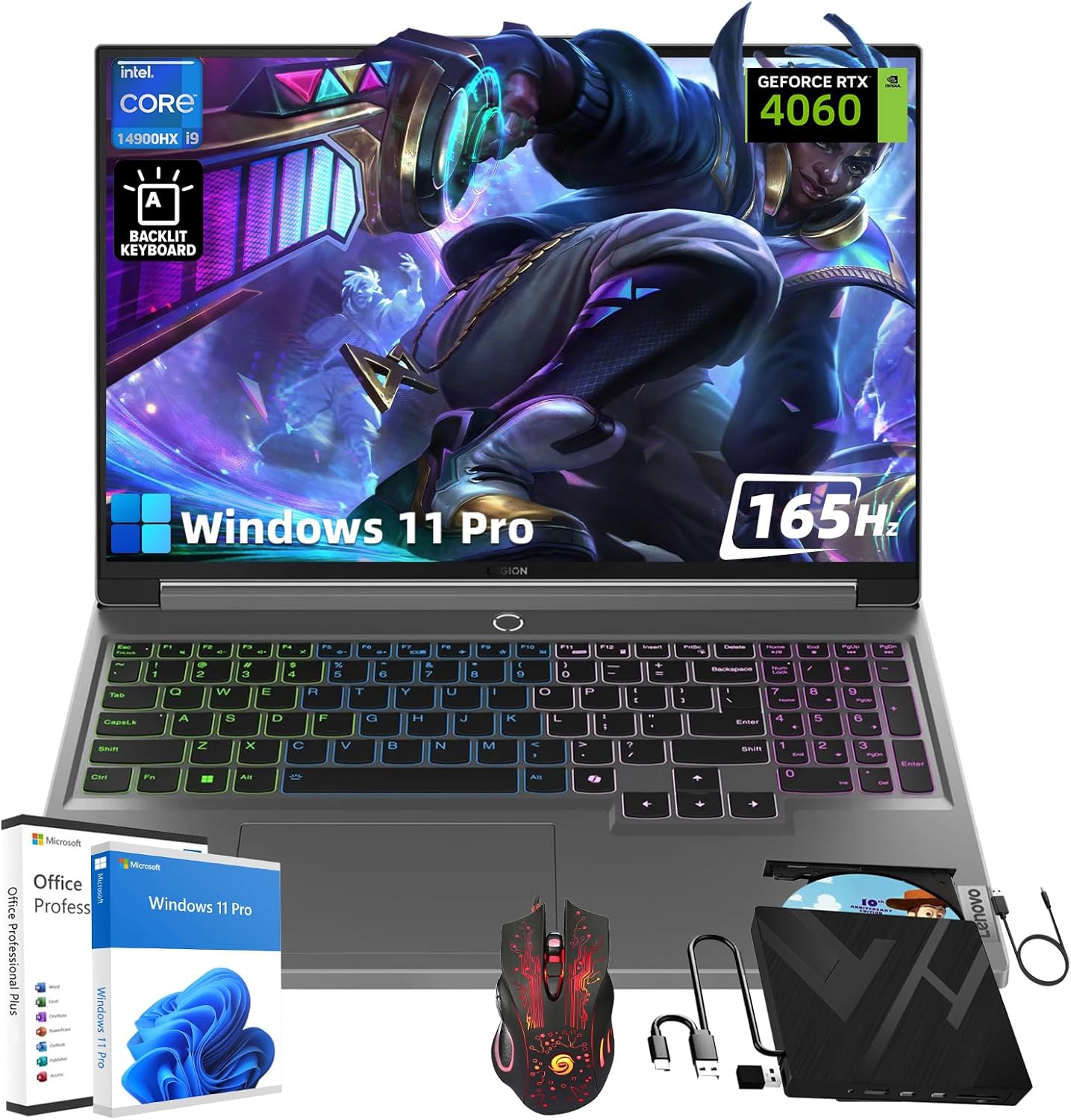 Lenovo Legion 5i Gaming Laptop: RTX 4060, 64GB RAM, 1TB SSD