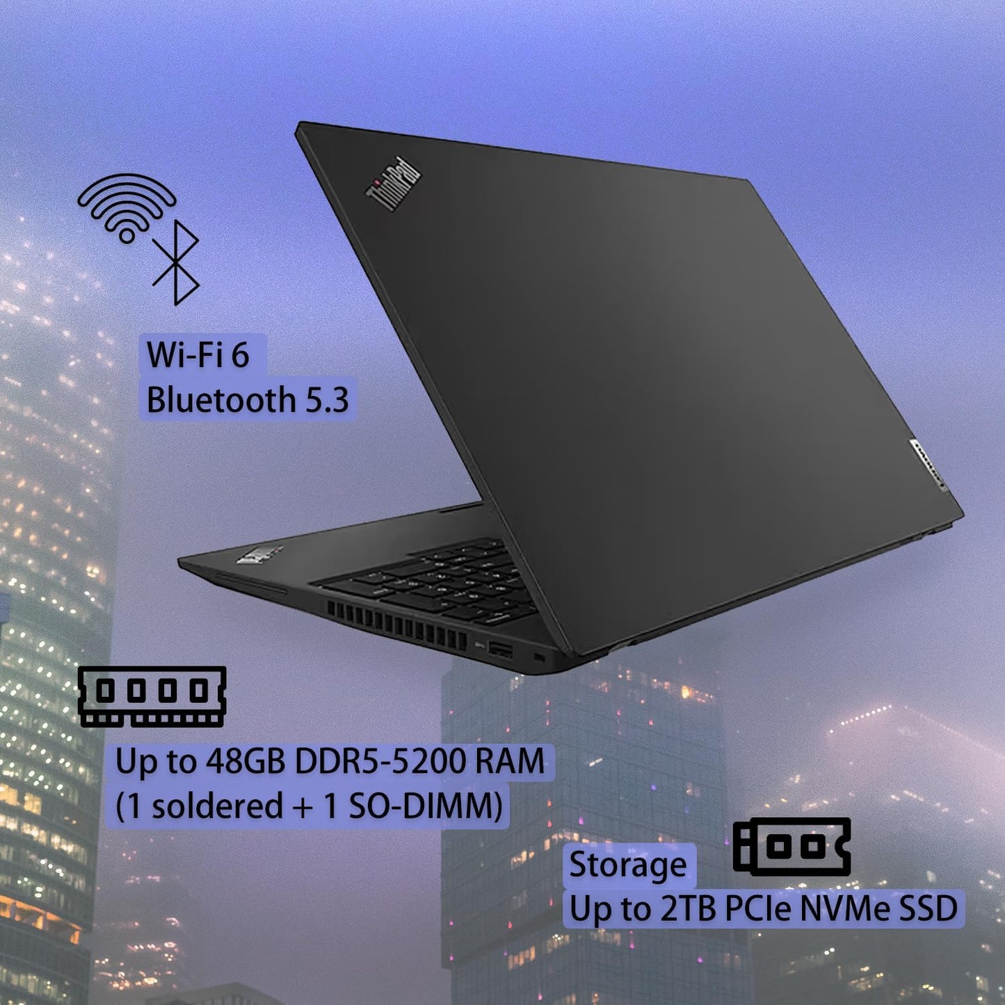 Lenovo T16 ThinkPad 16" i7-1355U 32GB 1TB SSD Laptop