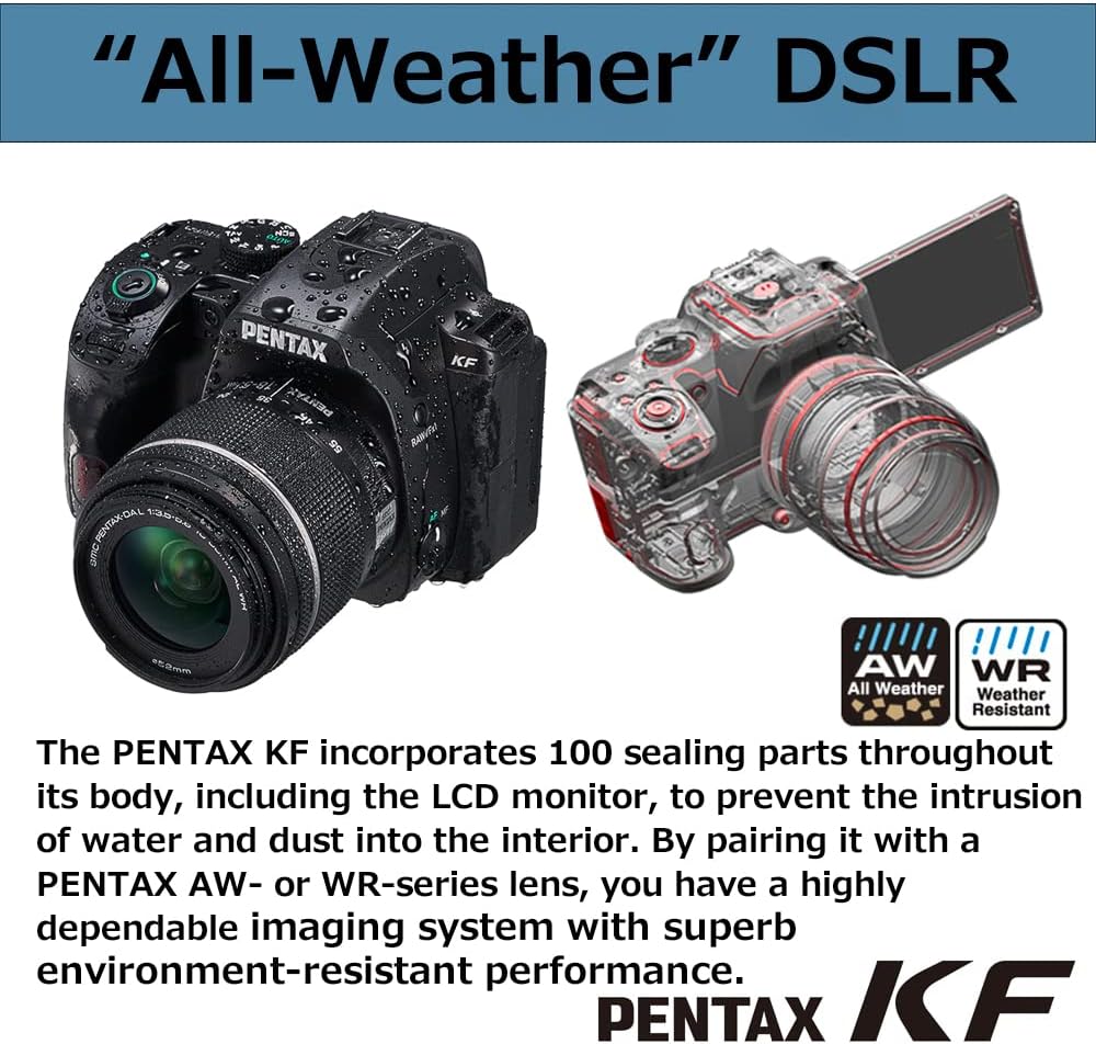 Pentax 01203 KF APS-C DSLR 18-55mm WR Kit