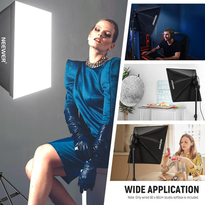 Neewer 10102625 24x24" Softbox with E26 Socket for Studio Lighting