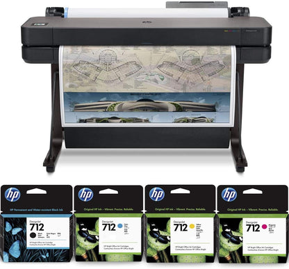 HP DesignJet T630 36" Wireless Color Inkjet Plotter Bundle