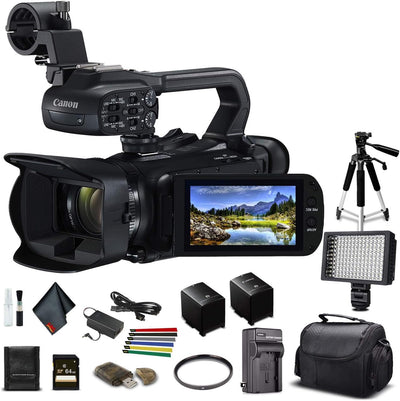 Canon XA45 Professional UHD 4K Camcorder Bundle (Renewed)