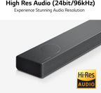 LG S90QY Sound Bar with Wireless Subwoofer Dolby Atmos