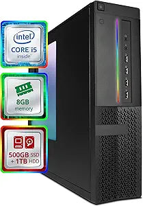 Dell OptiPlex 7010 SFF i5 8GB 500GB SSD RGB Desktop PC (Renewed) — main product image