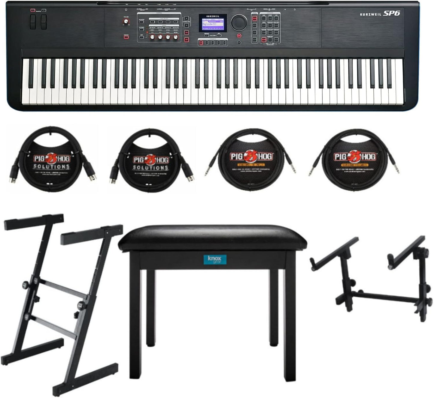 Kurzweil SP6 88-Key Stage Piano KSR Bundle