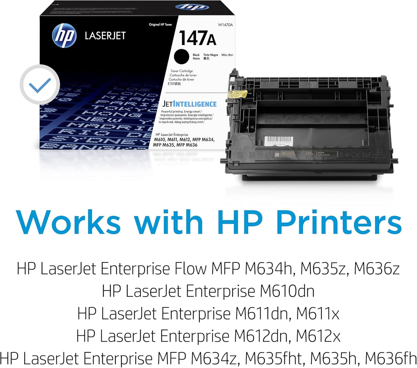 HP W1470A 147A Black Toner Cartridge LaserJet Enterprise