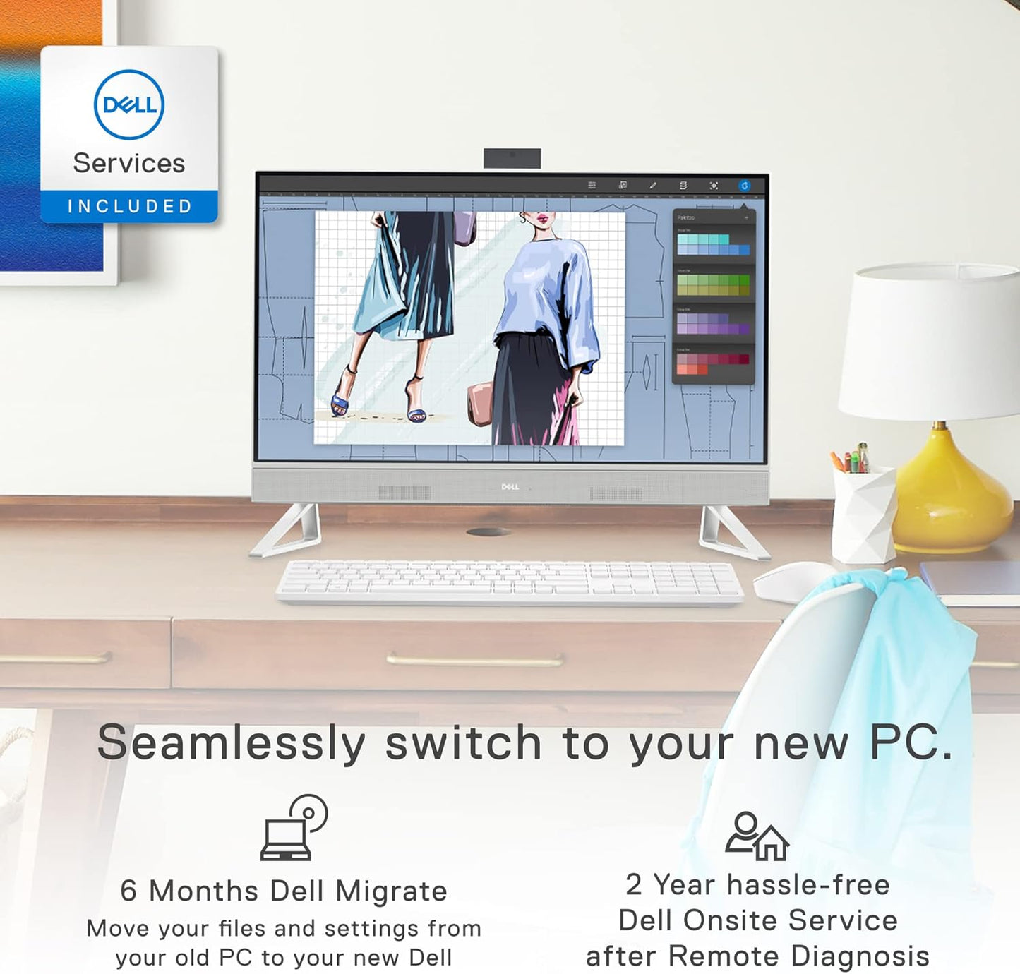 Dell i7710-7560WHT-PUS Inspiron 27" AIO - i7, 32GB, 1TB SSD, MX550