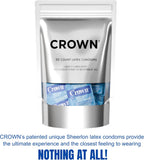 Crown CR-L-L-2100 Lubricated Latex Condoms - 50 Count Pack