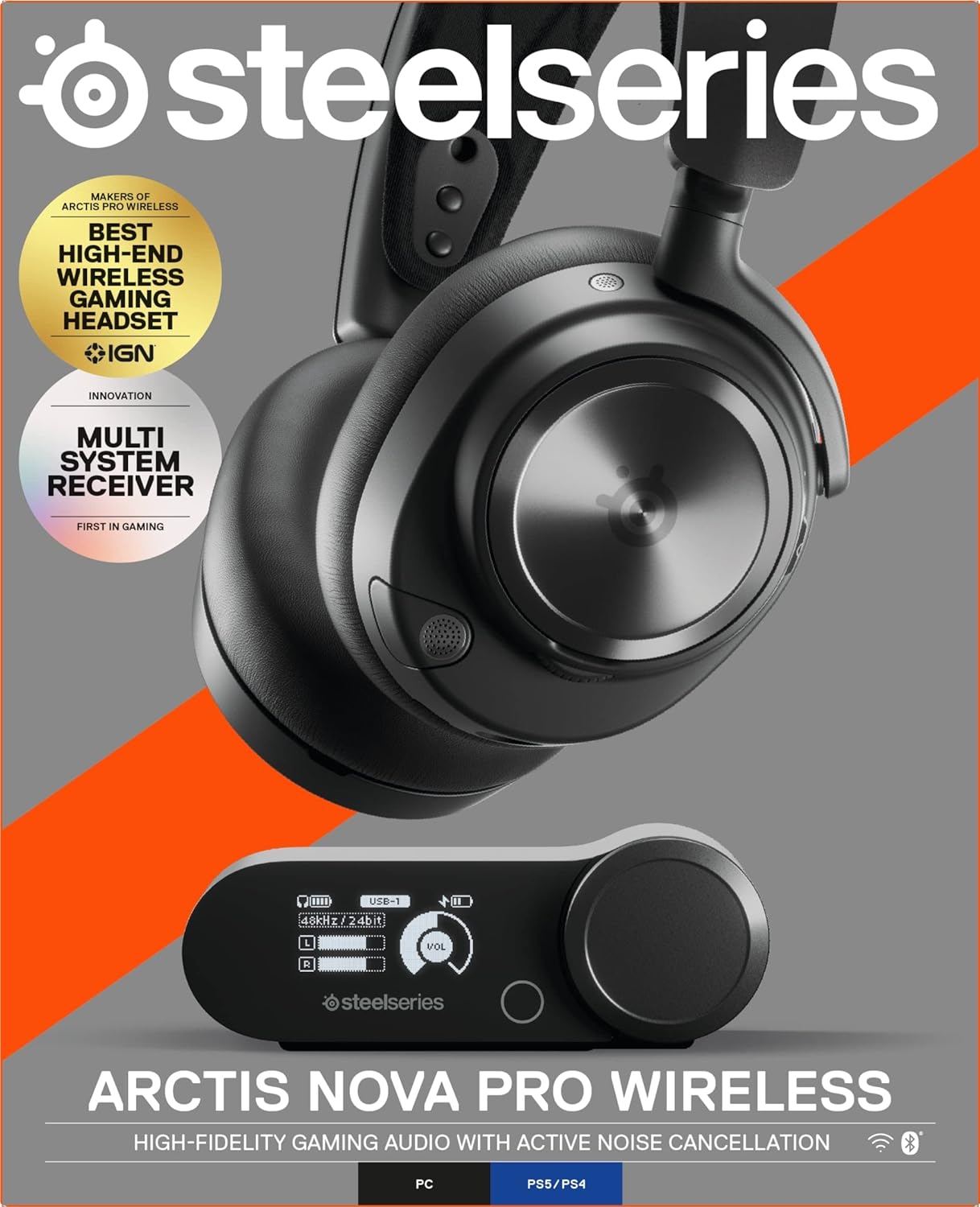 SteelSeries 61520 Arctis Nova Pro Wireless Gaming Headset