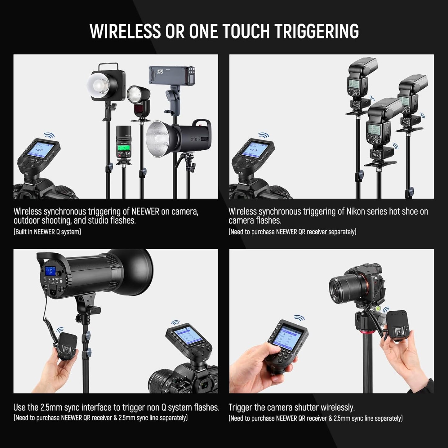 Neewer 10101821 QPRO-N TTL Wireless Flash Trigger