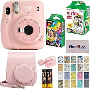 Fujifilm Instax Mini 11 Blush Pink Camera Bundle