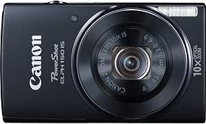 Canon 9356B001 PowerShot ELPH 150 IS Black 10x Zoom