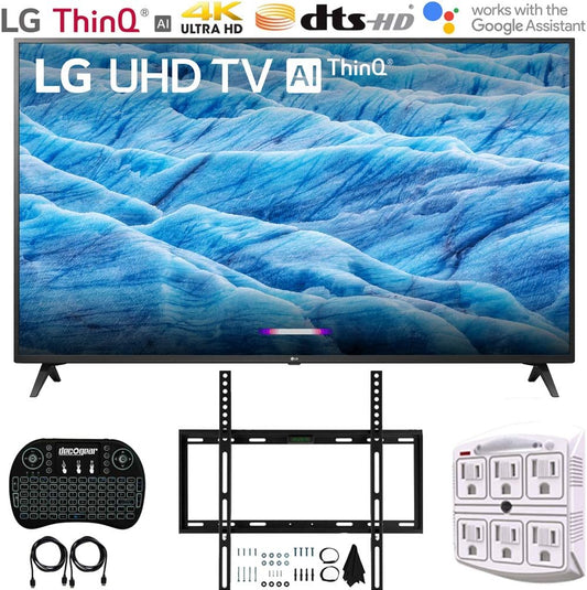 LG 65UM7300PUA 65" 4K Smart LED TV Bundle
