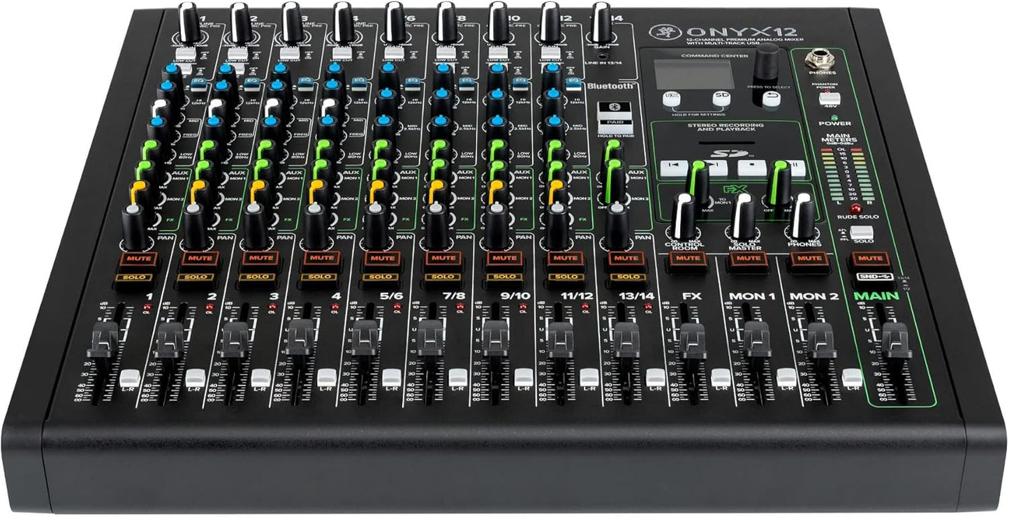 Mackie Onyx12 12-Channel Analog Mixer USB