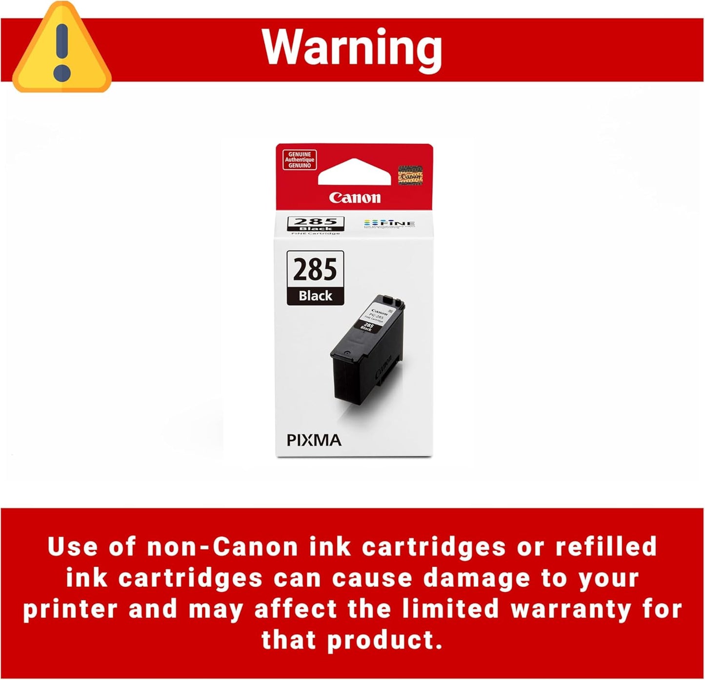 Canon 6197C001 PG-285 Black Ink Cartridge
