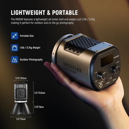 Neewer MS60B 65W LED Video Light Battery Kit