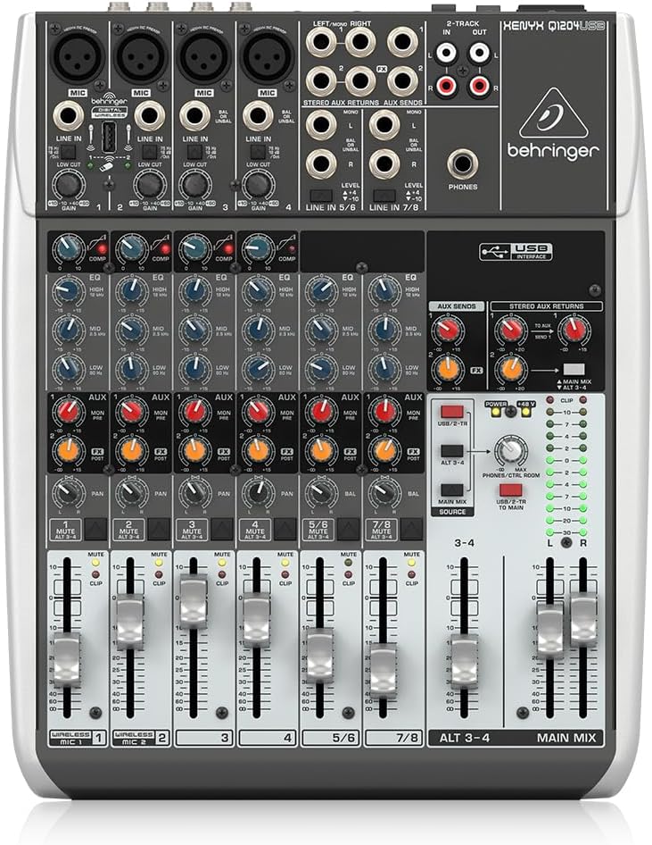 Behringer Q1204USB 12-Input USB Audio Mixer — main product image