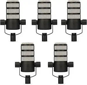 Rode PodMic 5-Pack Broadcast Dynamic Podcasting Microphone Bundle