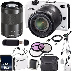 Canon EOSM2 18MP Mirrorless Camera Bundle