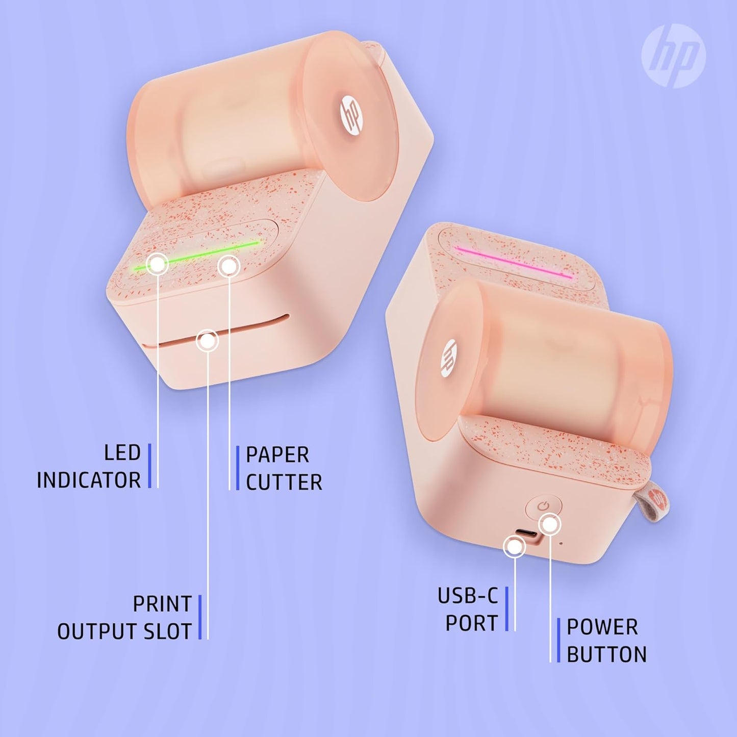 HP AMZHPPANK5P Sprocket Panorama Portable Color Printer (Rose)
