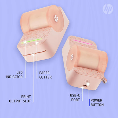 HP AMZHPPANK5P Sprocket Panorama Portable Color Printer (Rose)